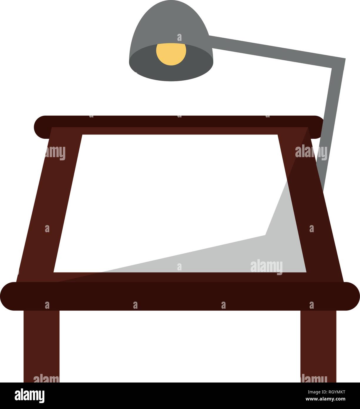 drawing table with desk light Stock Vector Image & Art Alamy