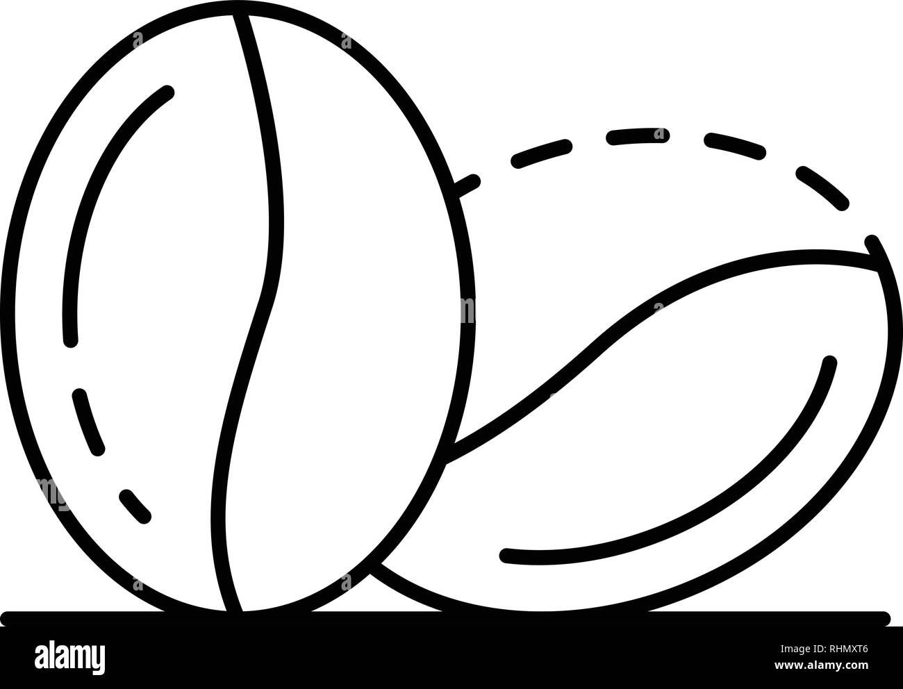 Coffee beans icon, outline style Stock Vector Image & Art Alamy