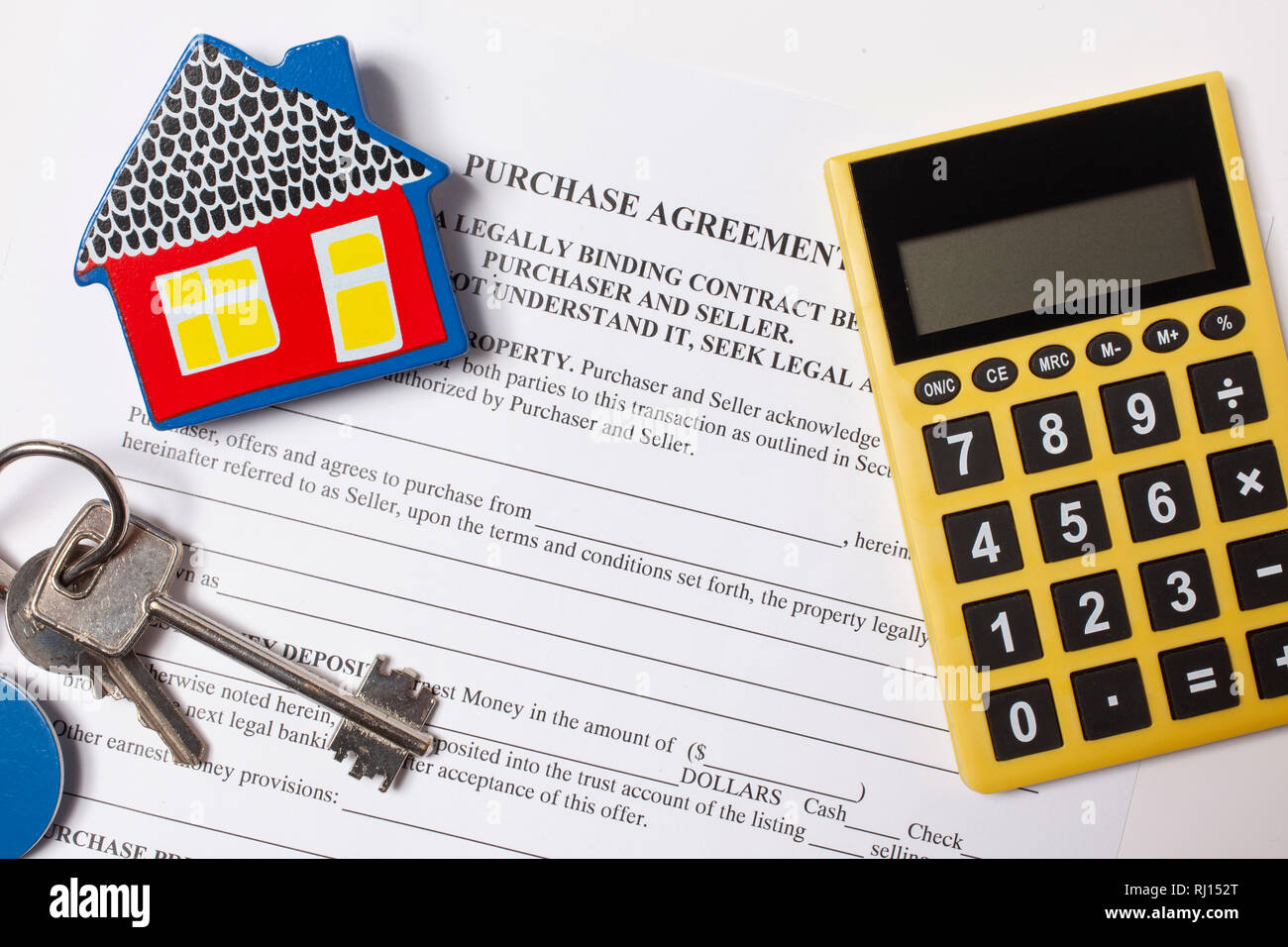 purchase agreement flat style Stock Photo Alamy