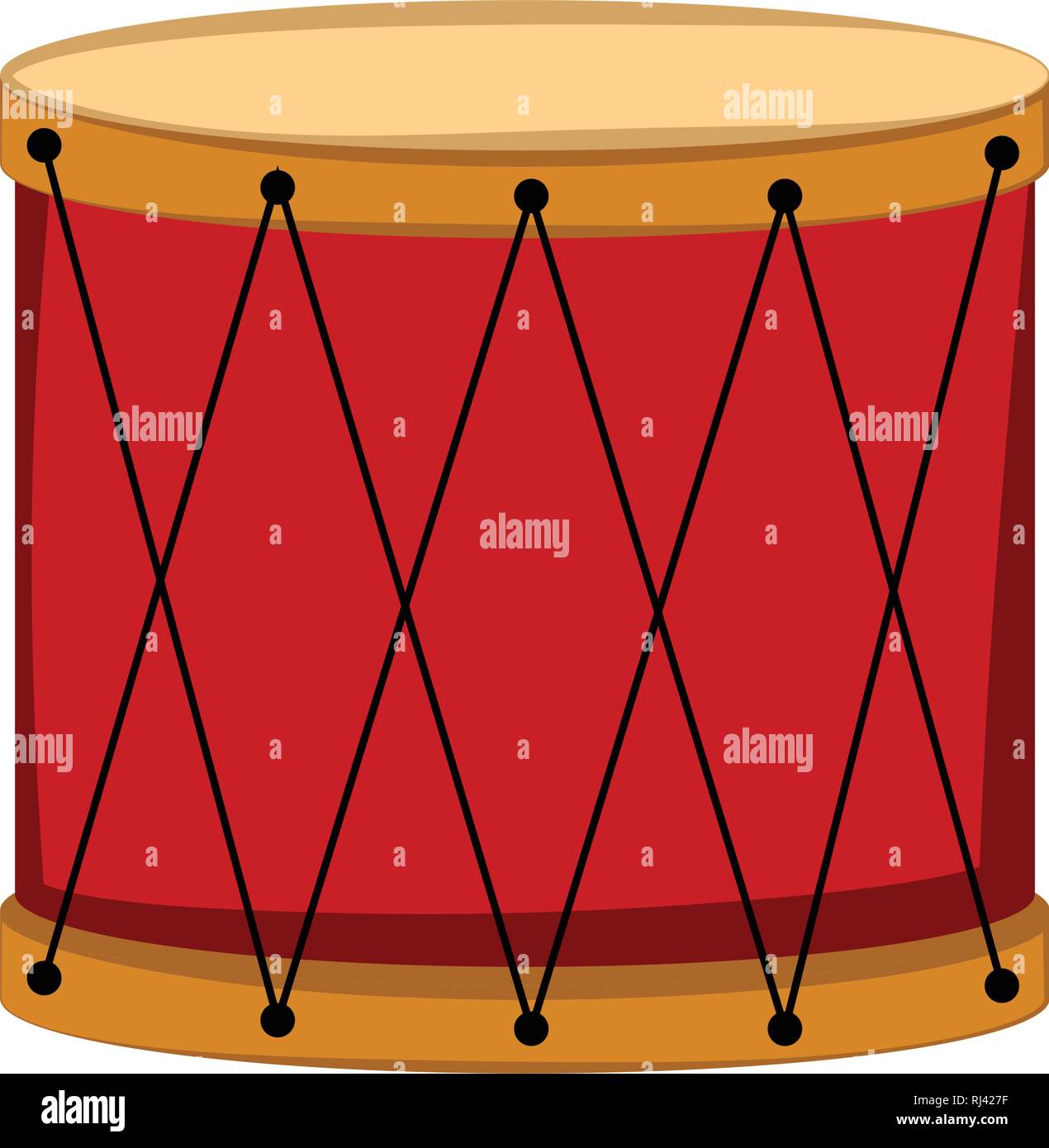 Isolated bass drum icon Stock Vector Image & Art Alamy