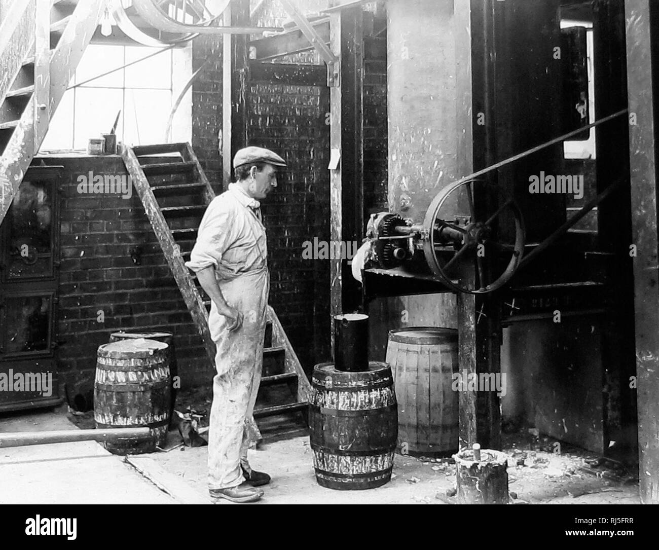 White lead manufacturing Stock Photo Alamy