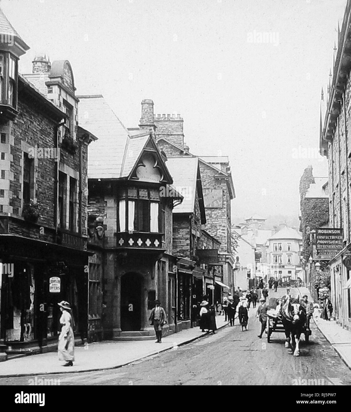 Ambleside High Street Stock Photo Alamy