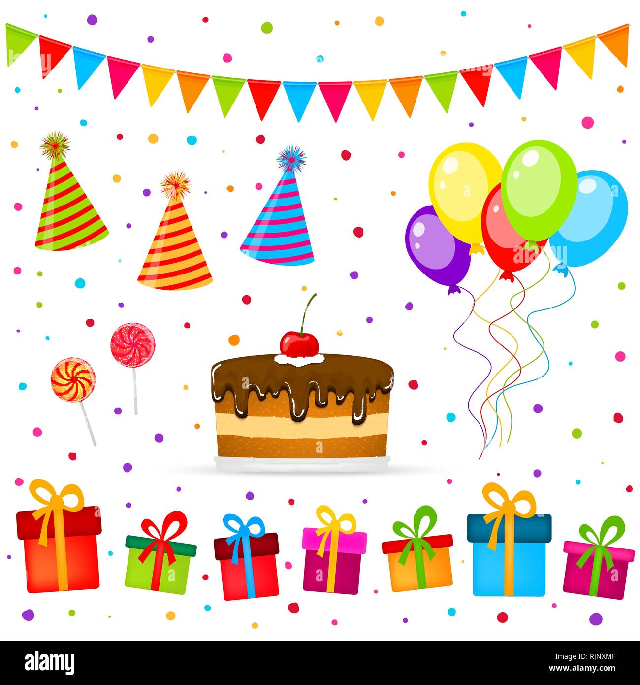 Birthday party vector Stock Vector Image & Art Alamy