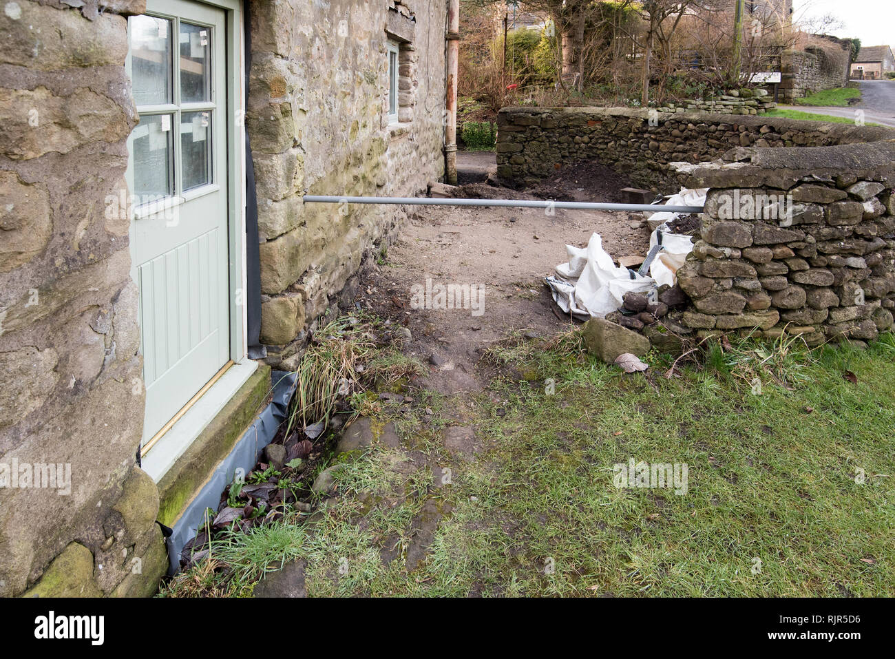 Barn Conversion Back Green Long Preston Stock Photo Alamy