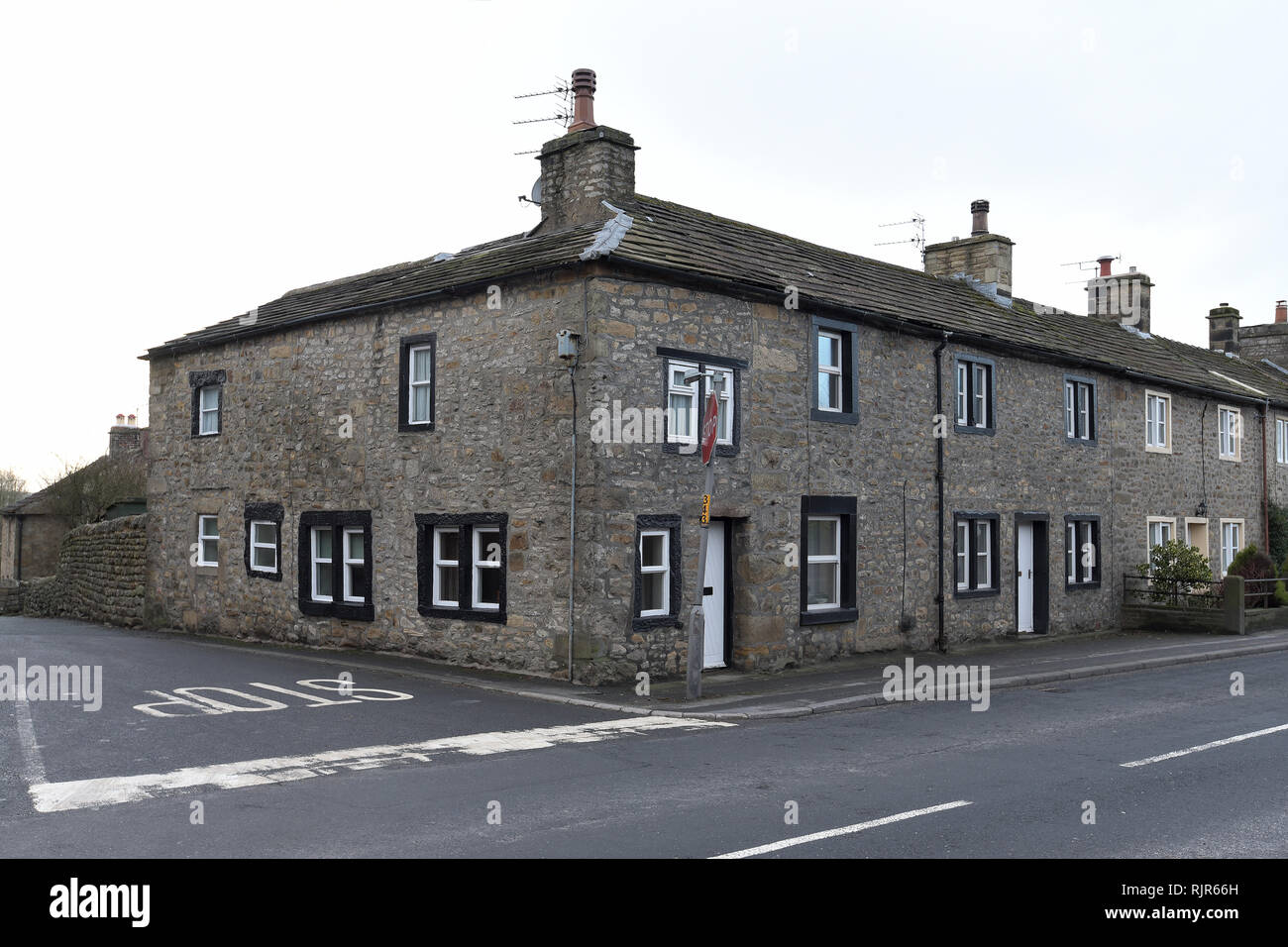 Long Preston housing Stock Photo Alamy