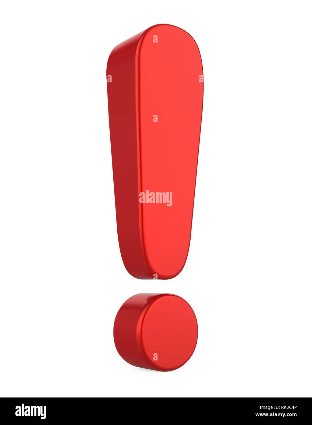 Red Exclamation Mark Isolated Stock Photo Alamy