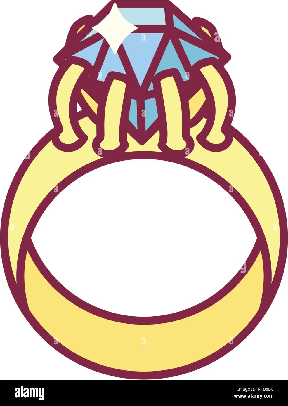 Engagement ring vectors hires stock photography and images Alamy