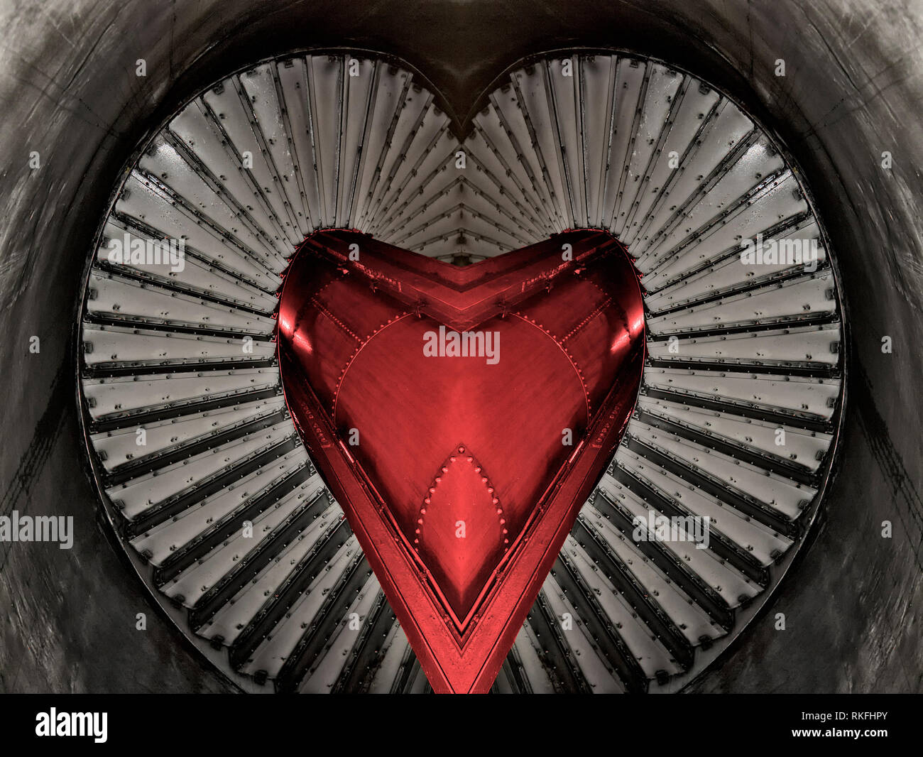 Steel Heart Stock Photo Alamy