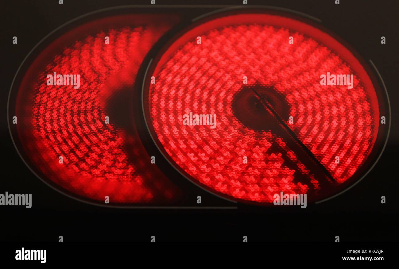Hot electric hob Stock Photo Alamy