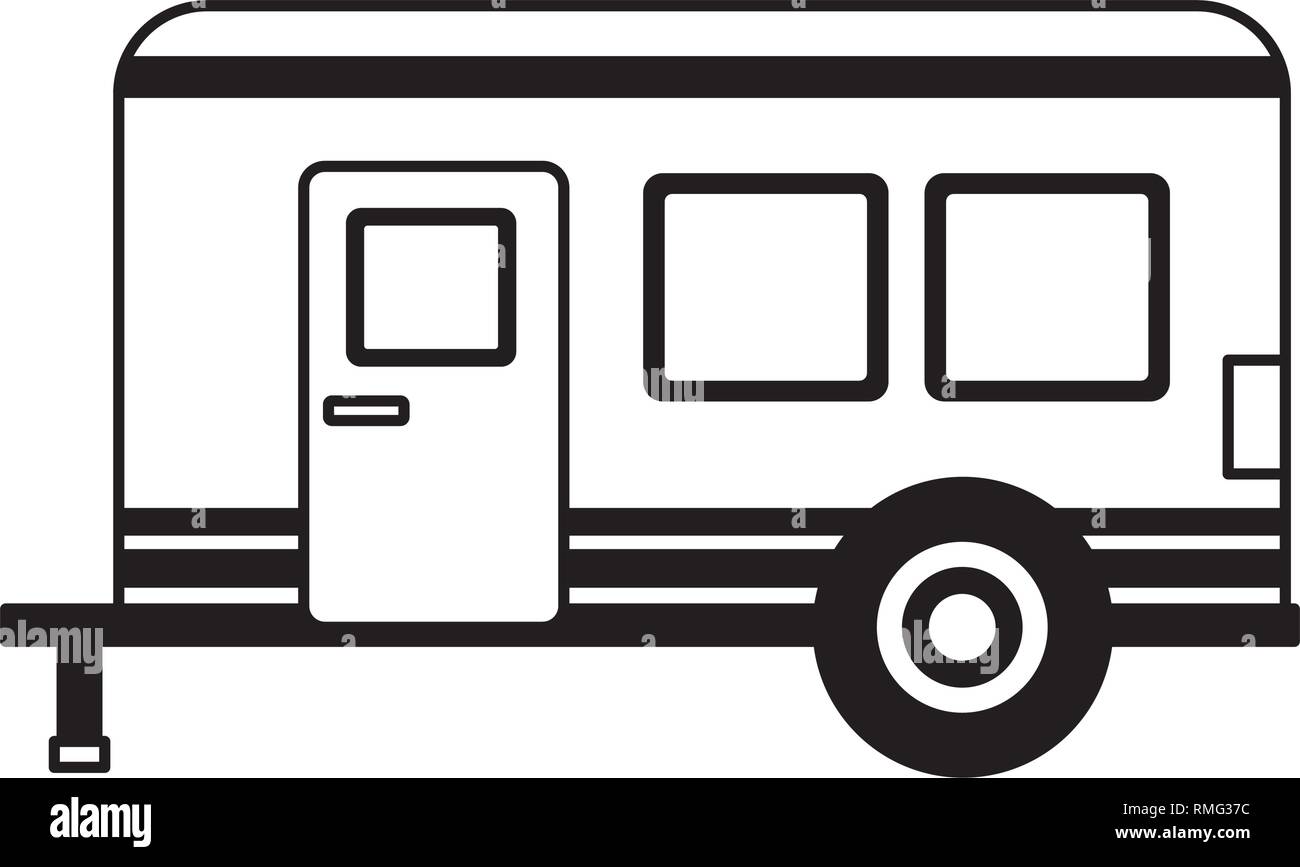 camper trailer transport Stock Vector Image & Art Alamy