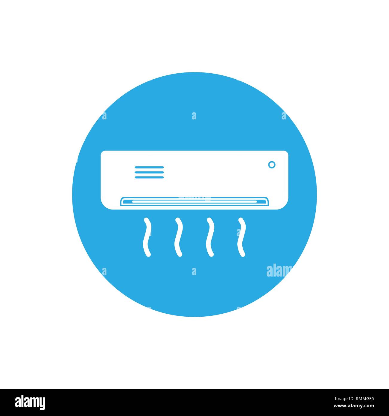 Vector illustration, flat design air conditioner Stock Vector Image