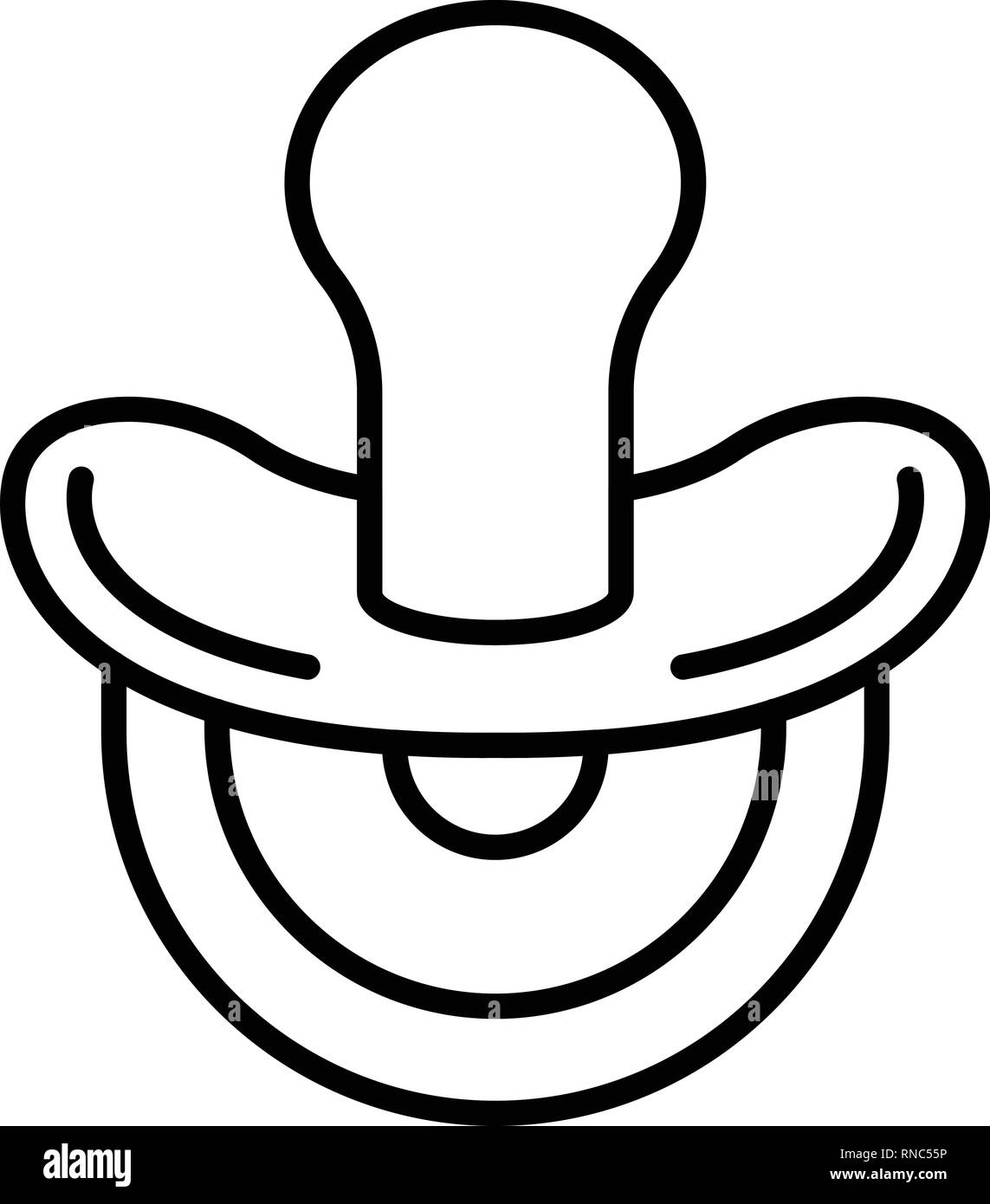 Pacifier icon, outline style Stock Vector Image & Art Alamy