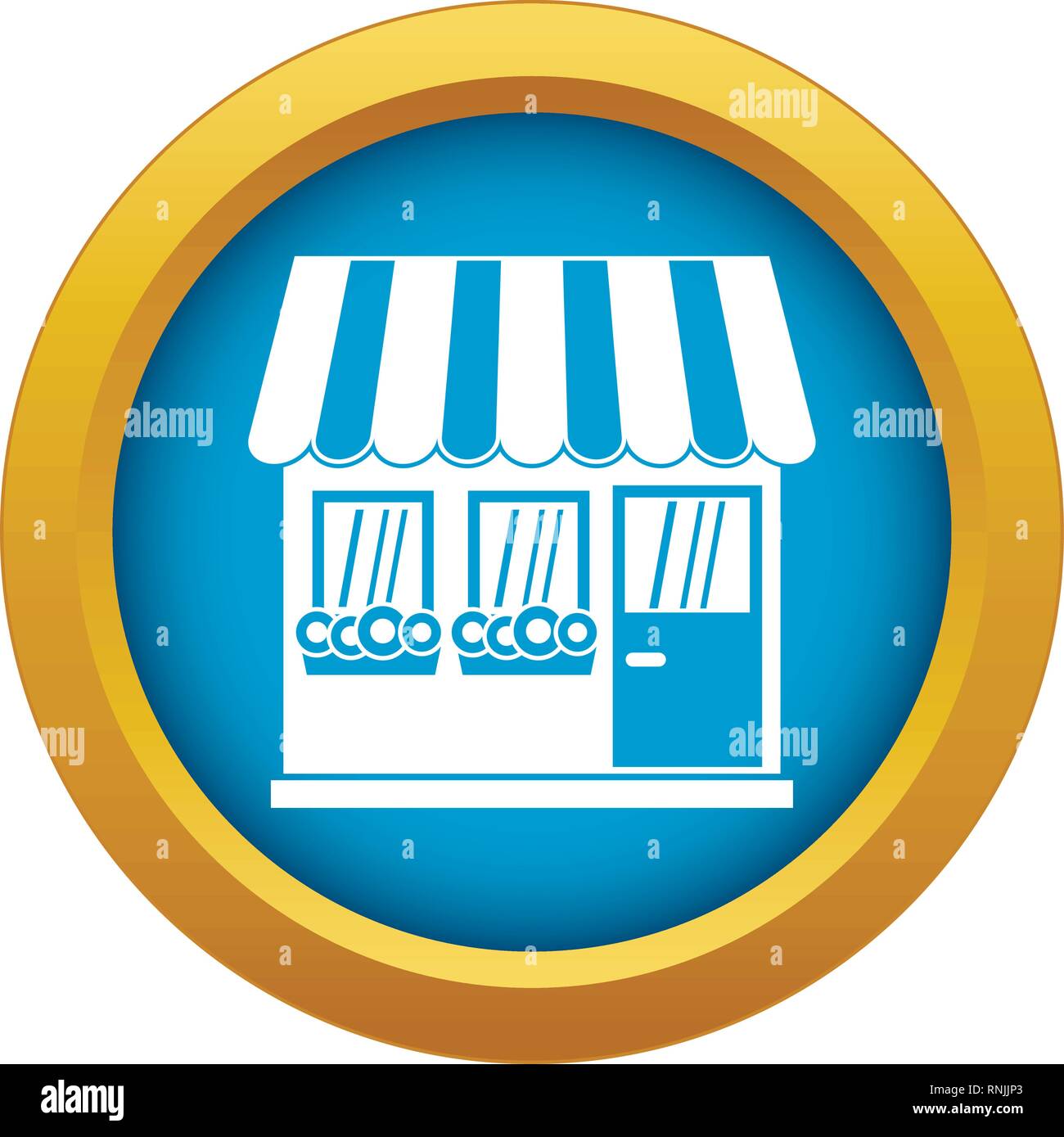 Store icon blue vector isolated Stock Vector Image & Art Alamy