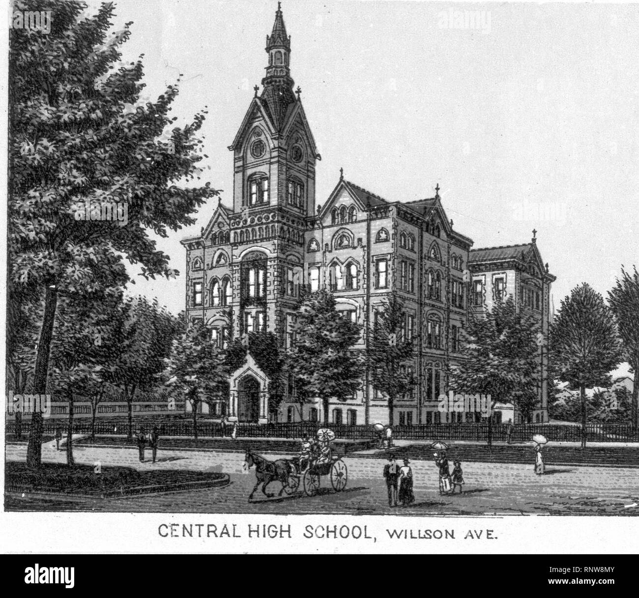 Central High School (Cleveland Stock Photo Alamy