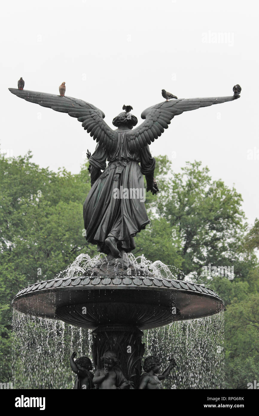Statue central park Stock Photo Alamy