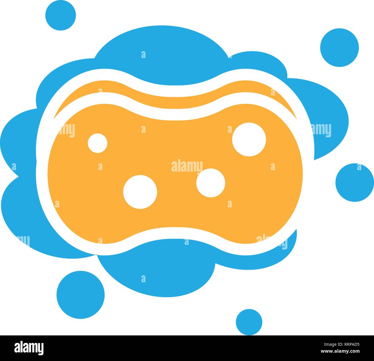 Sponge icon design template vector isolated illustration Stock Vector