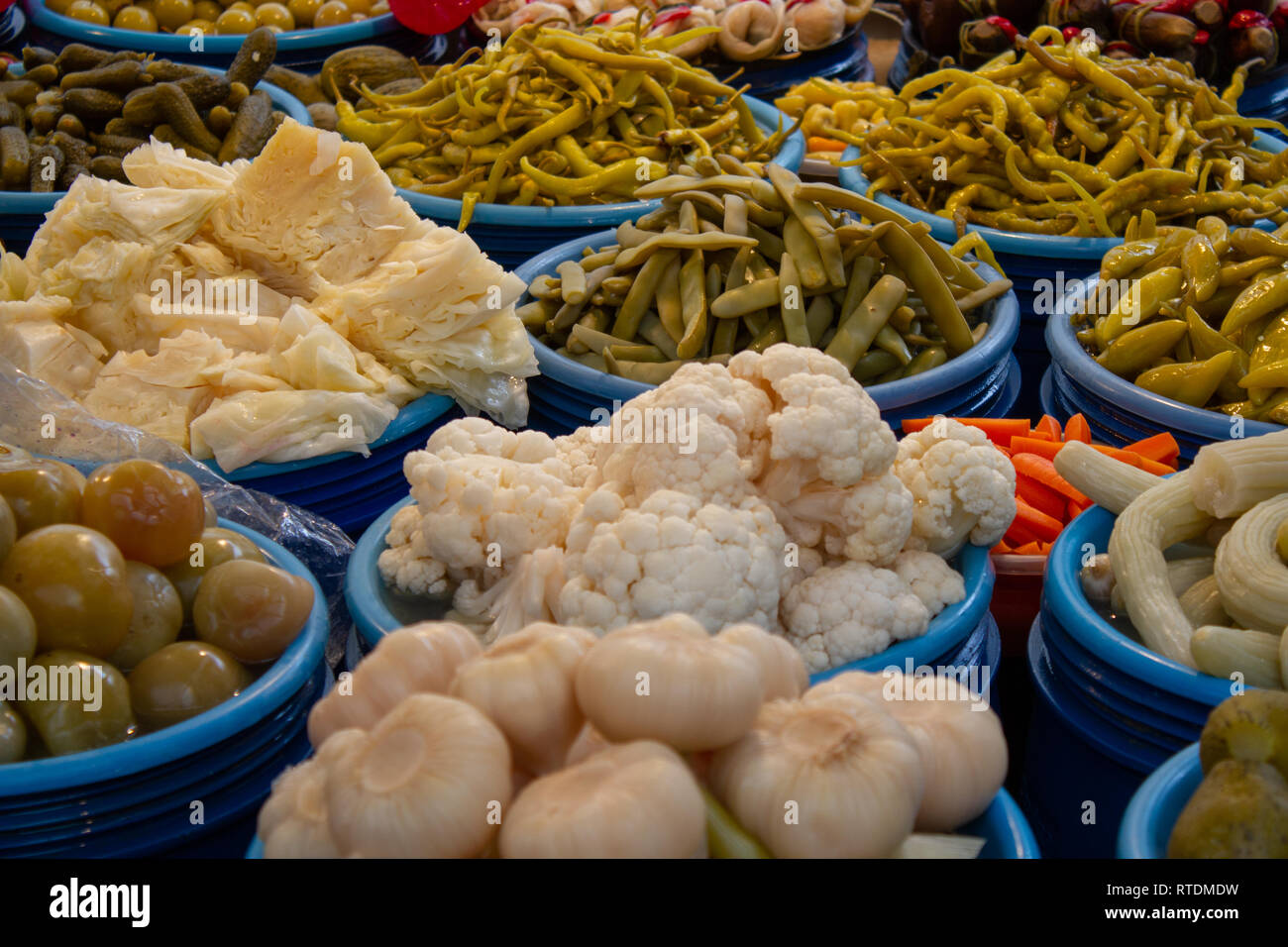 Mixed vegetable pickles Stock Photo Alamy