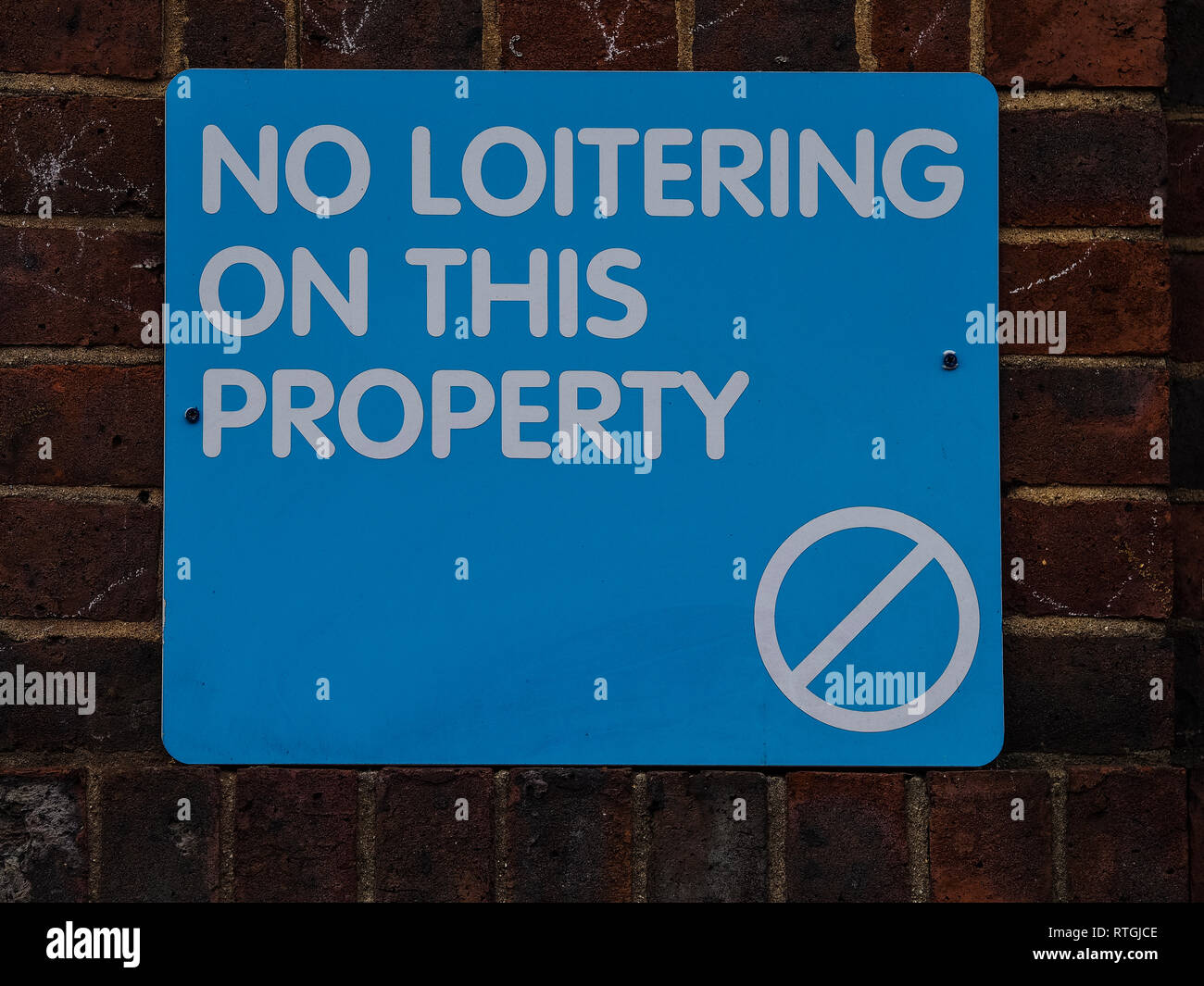 No Loitering Sign Stock Photos & No Loitering Sign Stock Images Alamy
