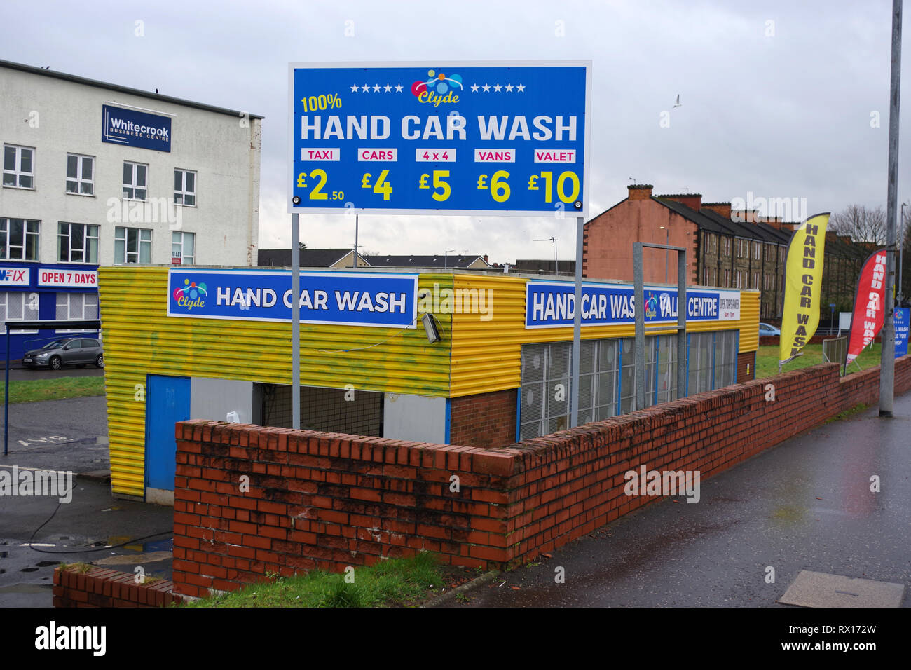 Hand Car Wash Stock Photo Alamy