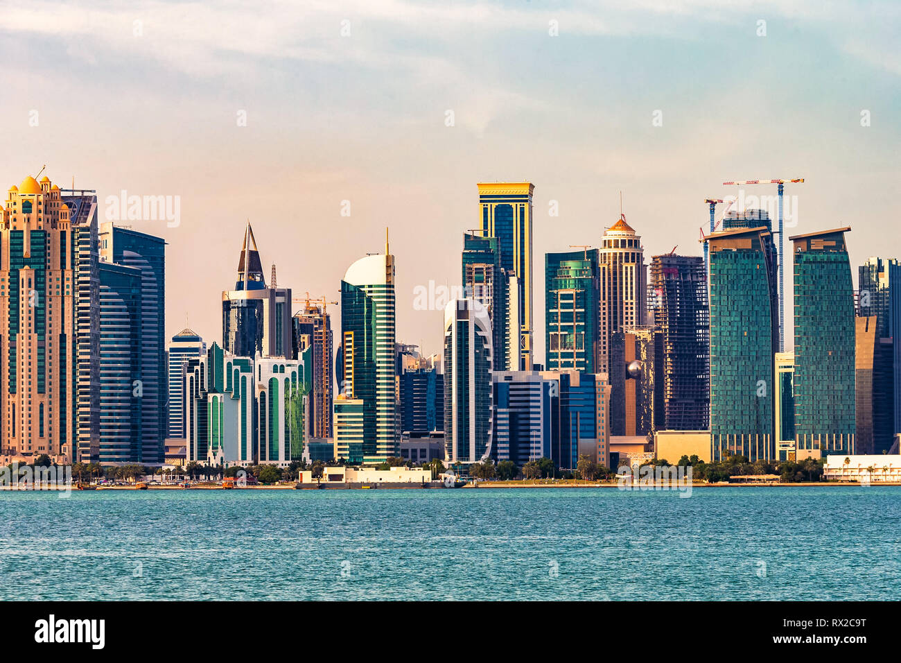 Doha citi view. Qatar Stock Photo Alamy