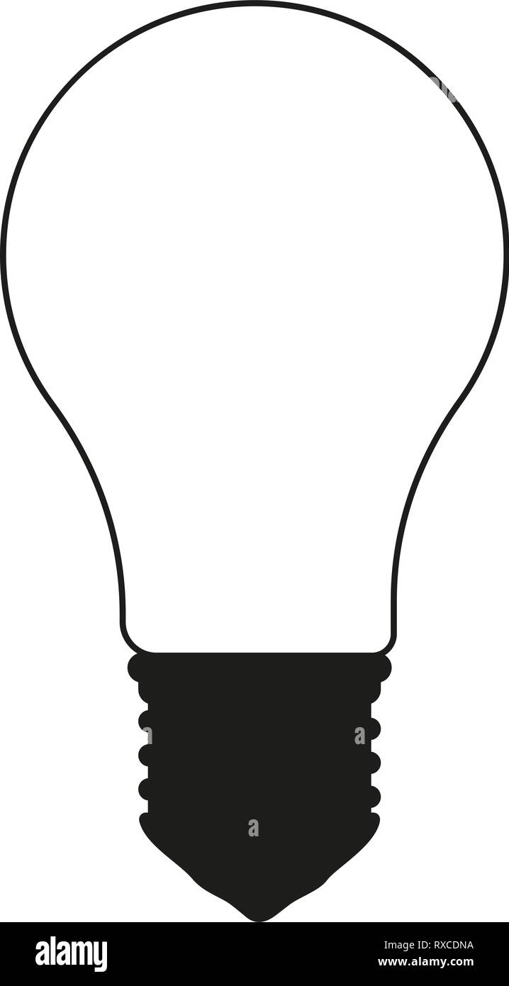 Black and white light bulb Stock Vector Image & Art Alamy