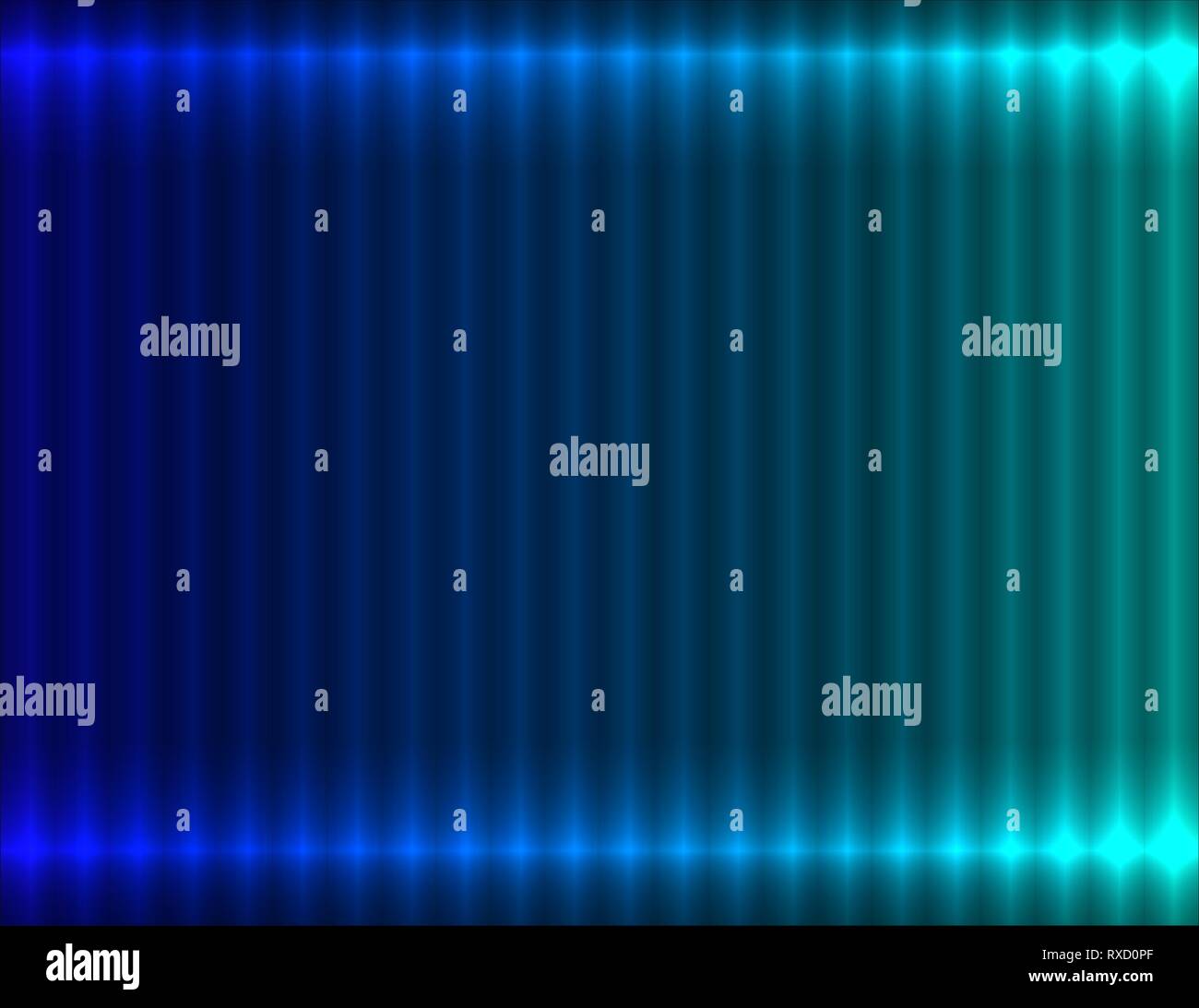 Blue and light blue gradient linear background, side light effect Stock