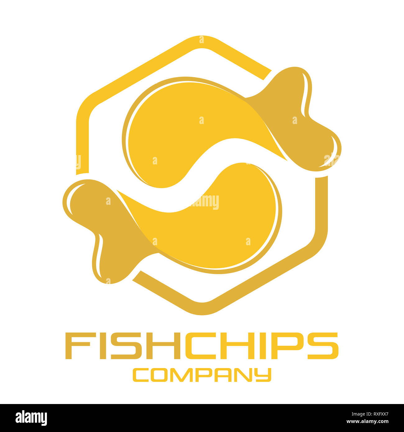 Fish and chips logo Cut Out Stock Images & Pictures Alamy