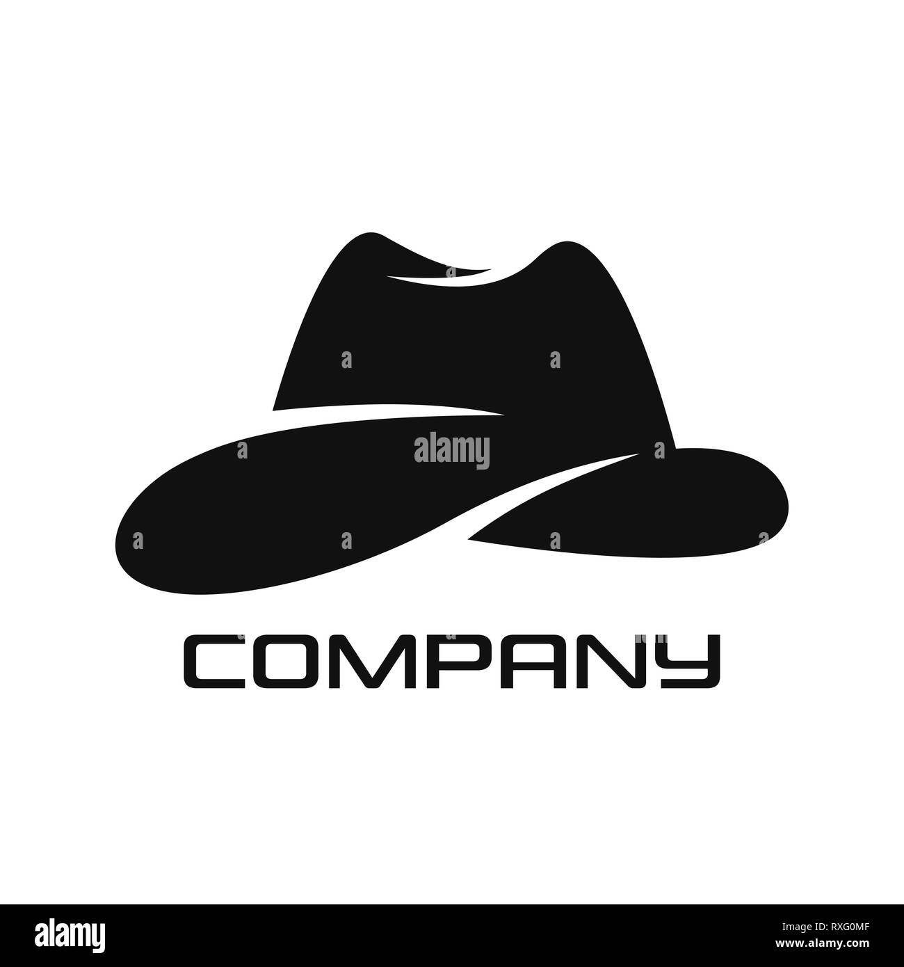 Modern hat logo Stock Photo Alamy