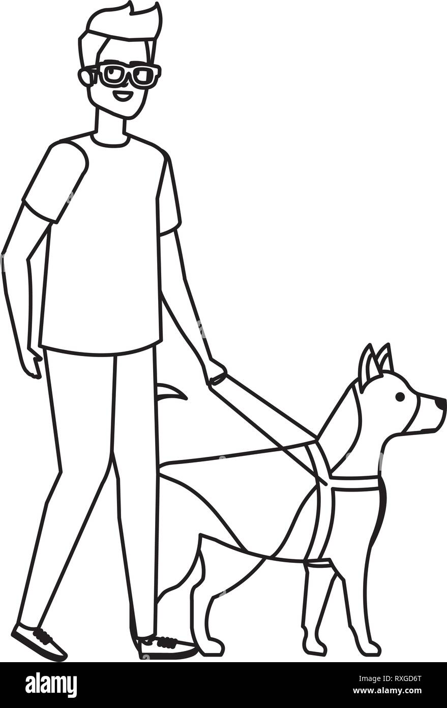 Dog Helping Blind High Resolution Stock Photography and Images Alamy