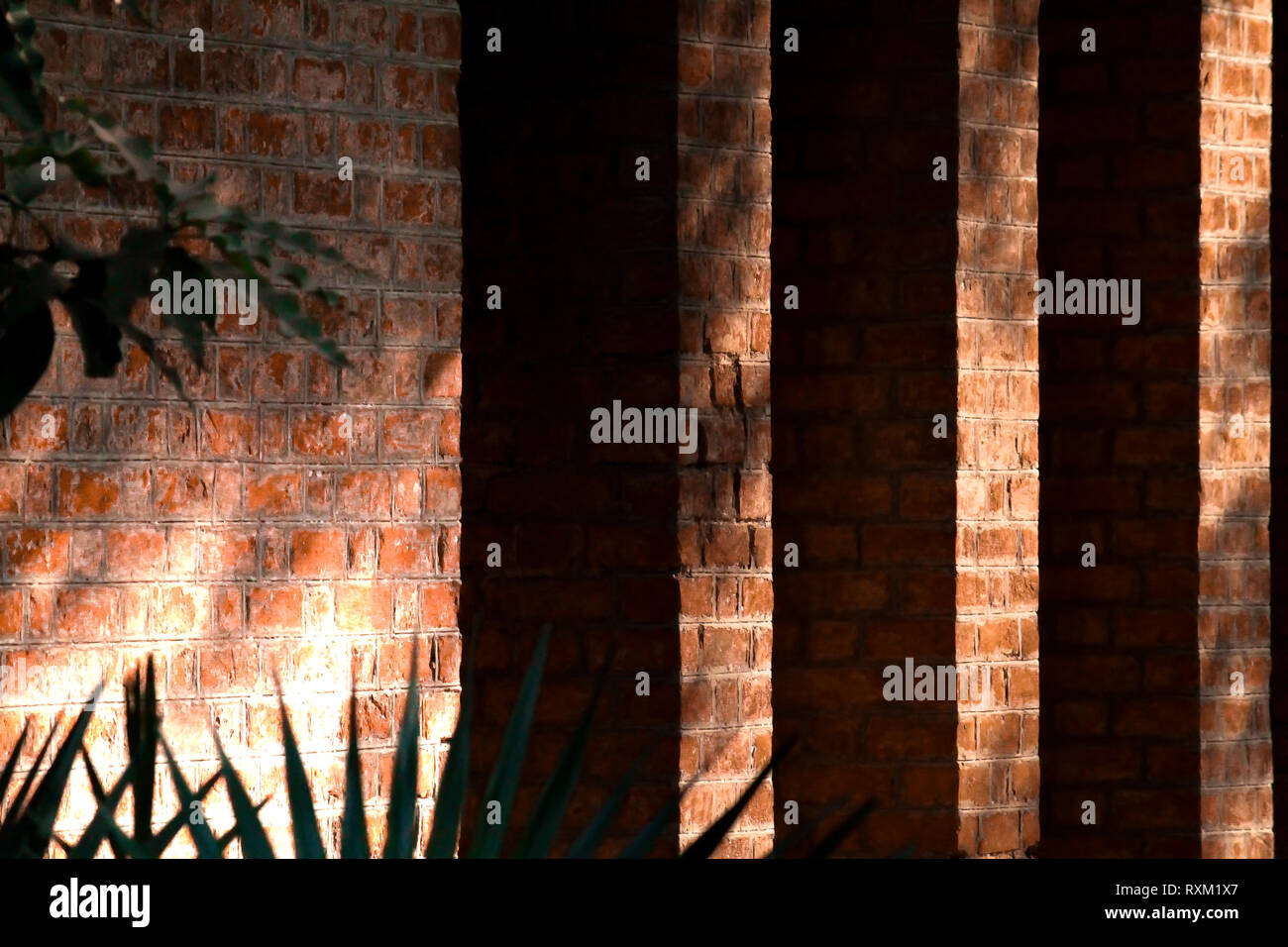 illusion in the bricks Stock Photo Alamy