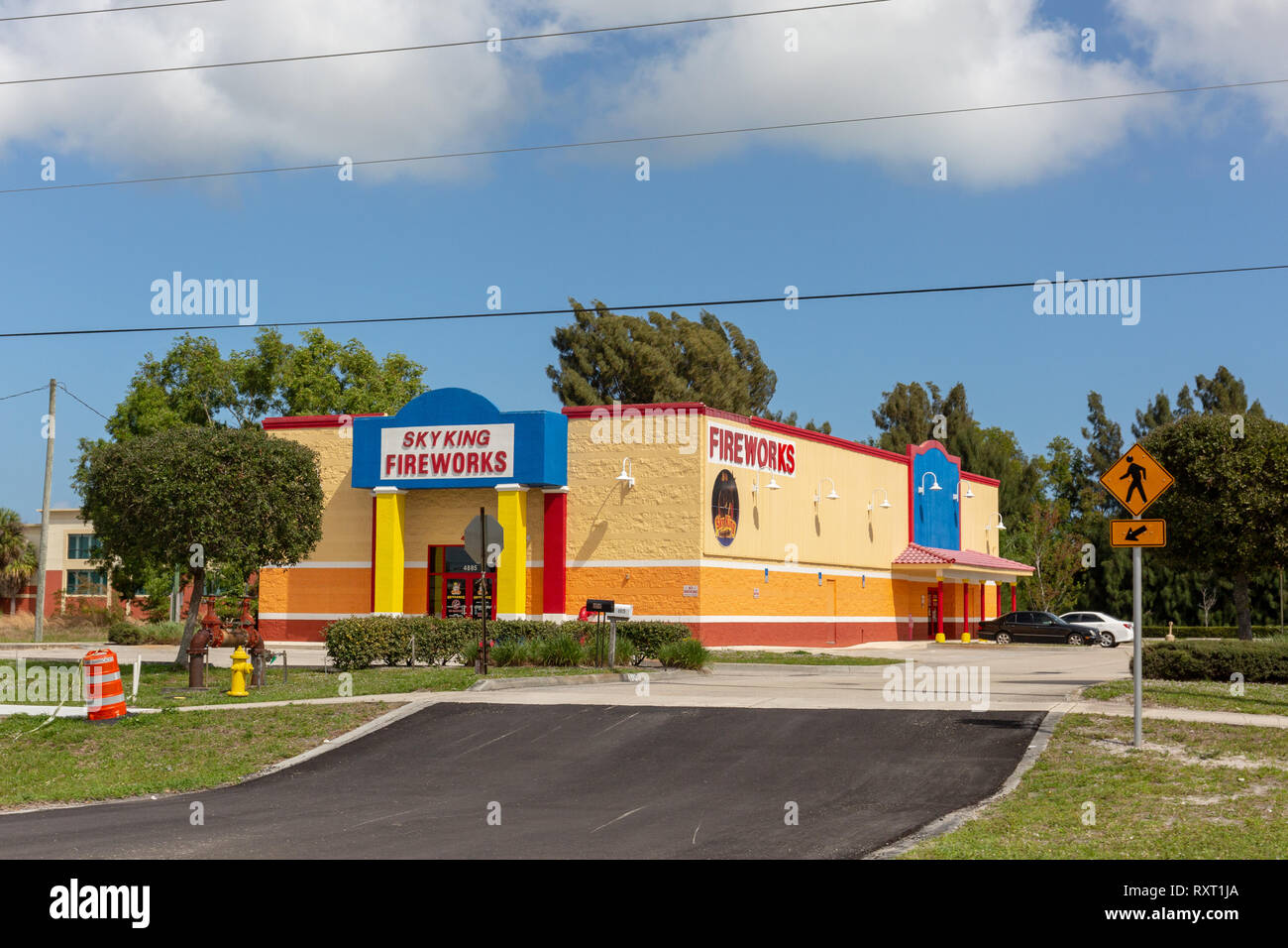 Sky King Fireworks Stock Photo - Alamy
