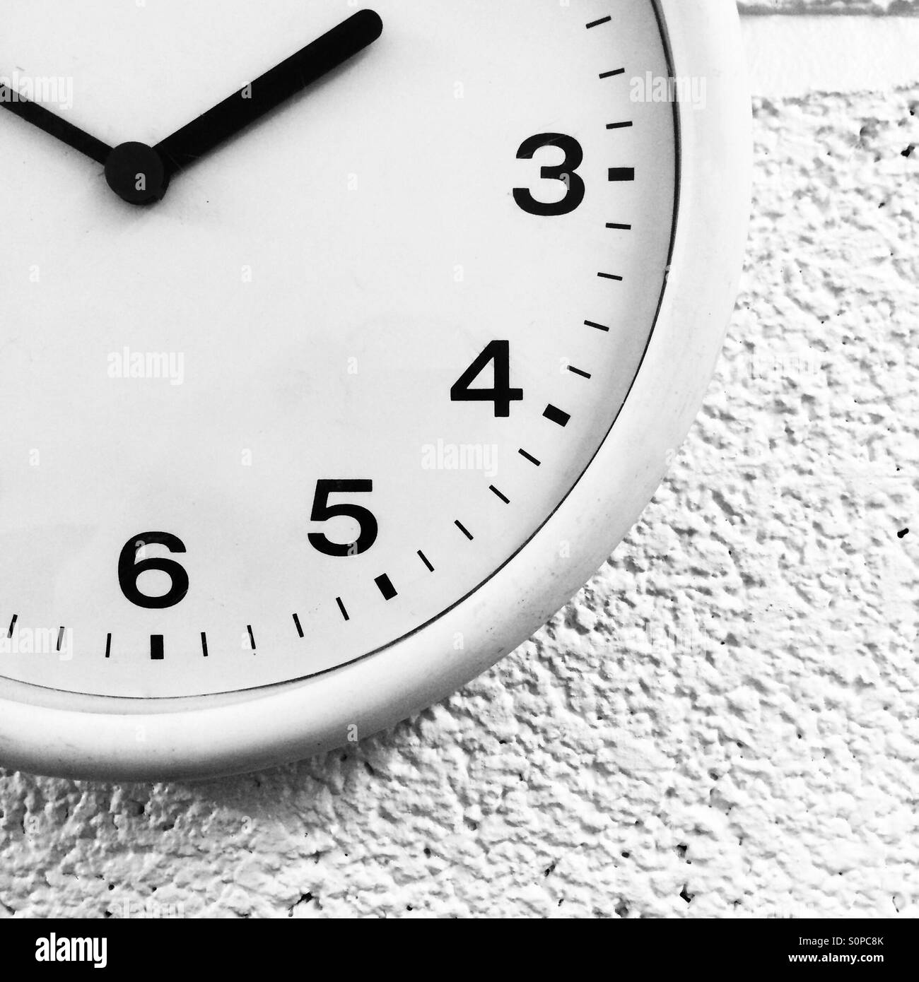 Clock face Black and White Stock Photos & Images Alamy