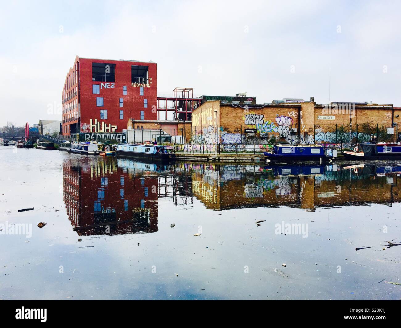 Hackney reflections Stock Photo Alamy