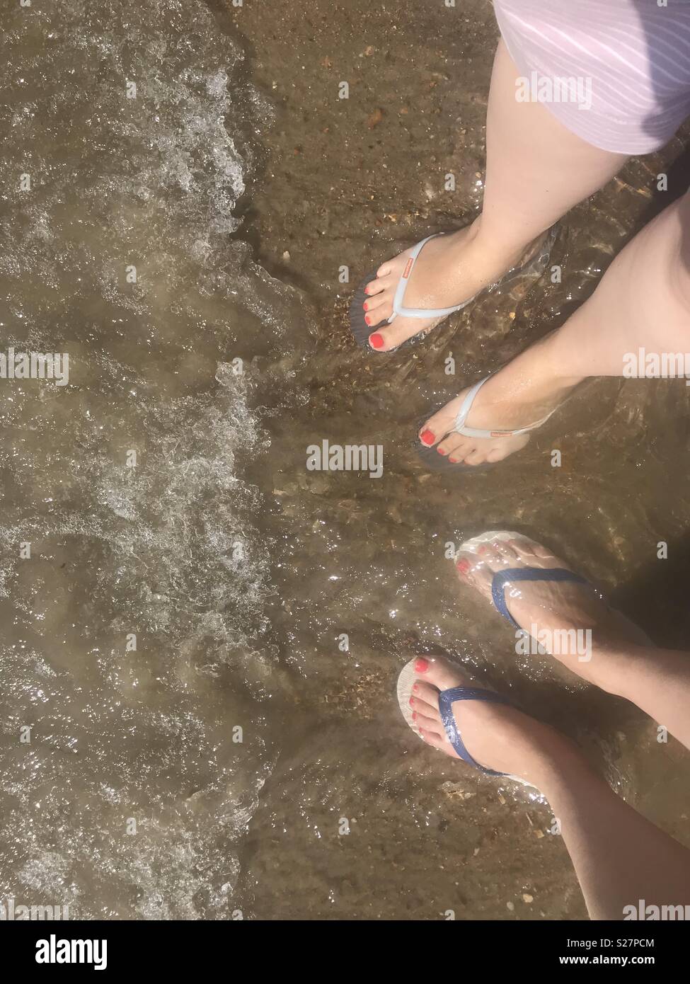 Feet paddling beach hires stock photography and images Alamy