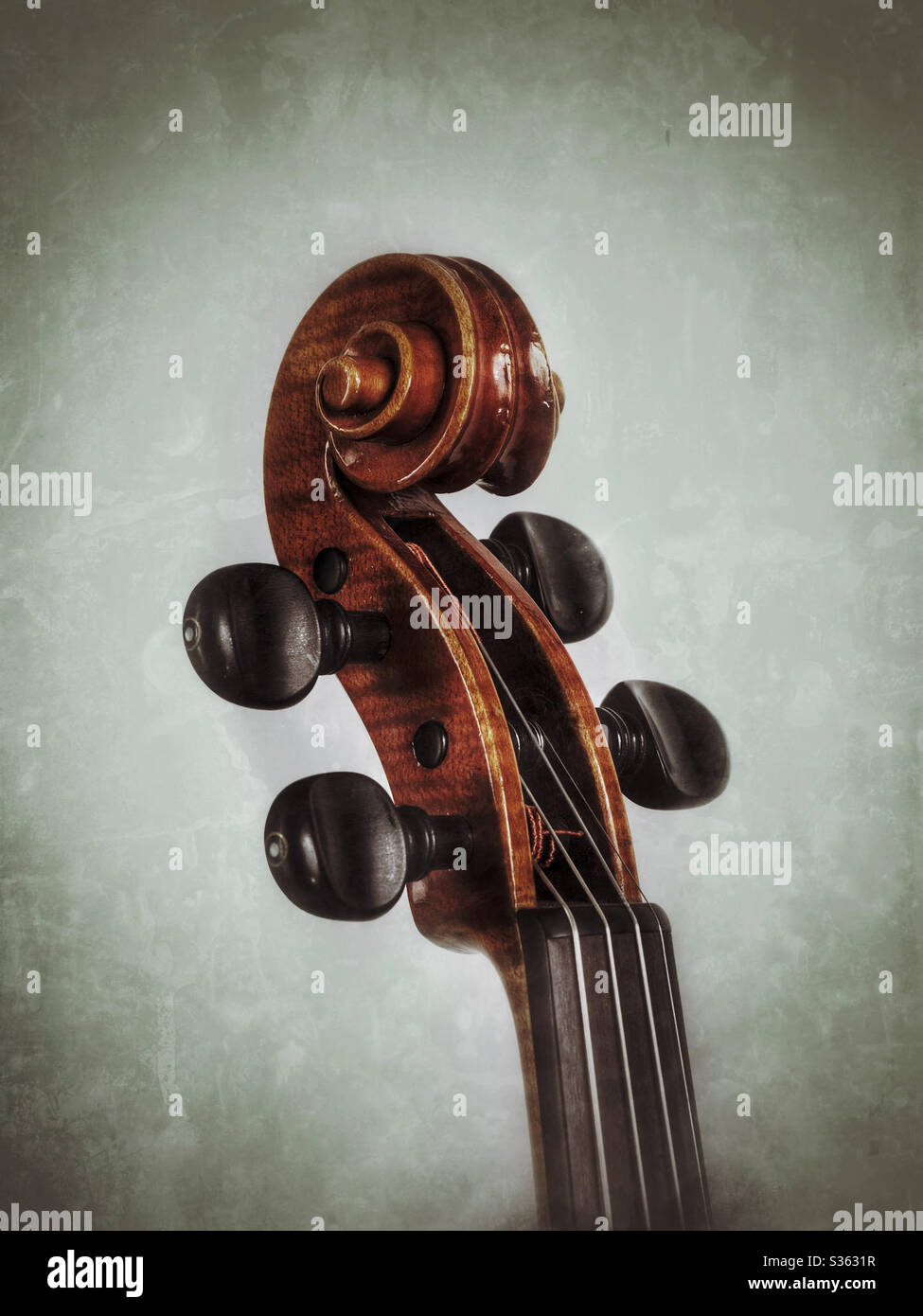 Violin scroll Stock Photo Alamy