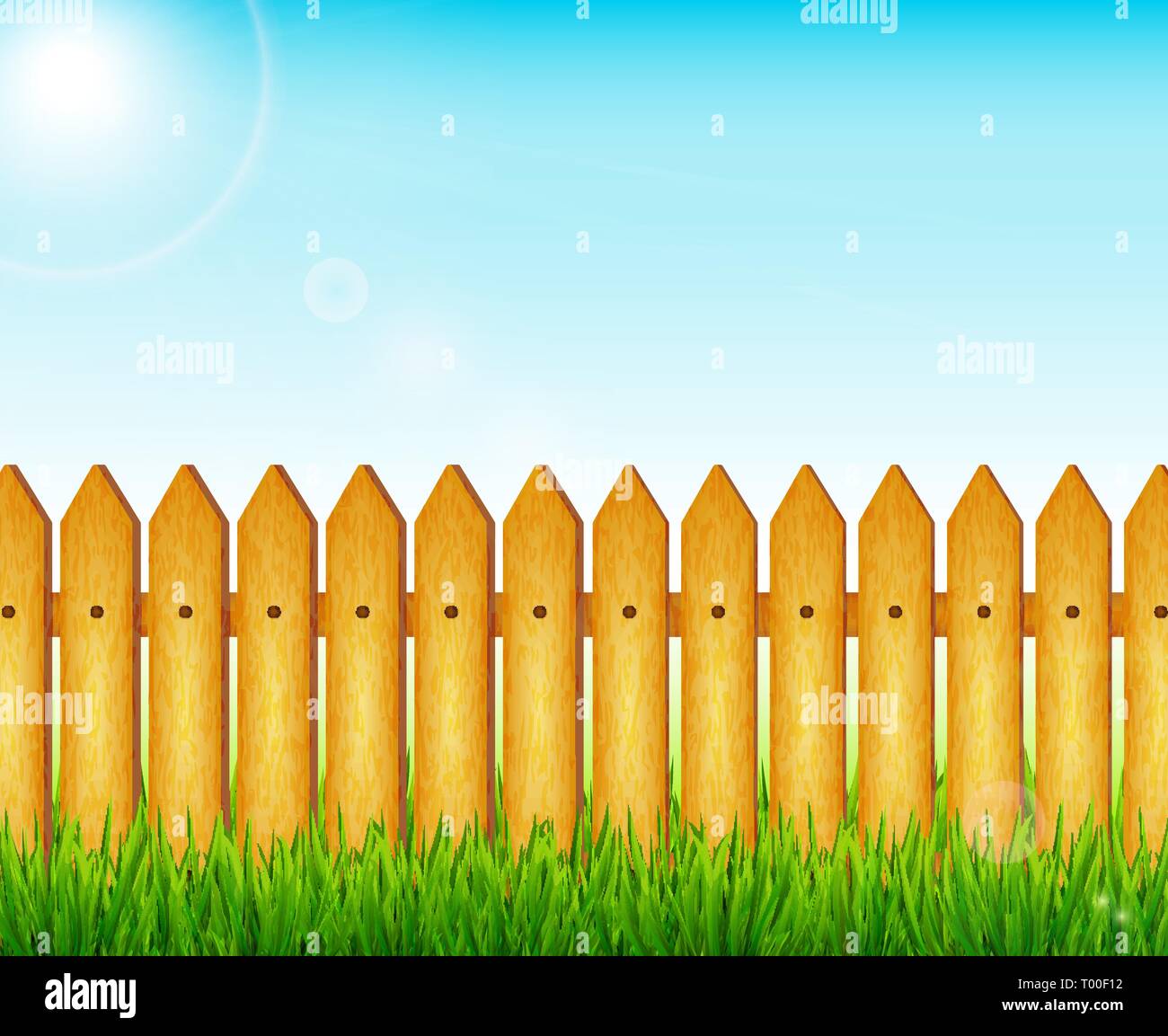 Backyard garden vector background Stock Vector Image & Art Alamy