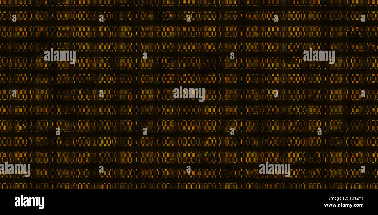 Orange Dna Data Code Background. Seamless Science Dna Data Code Output