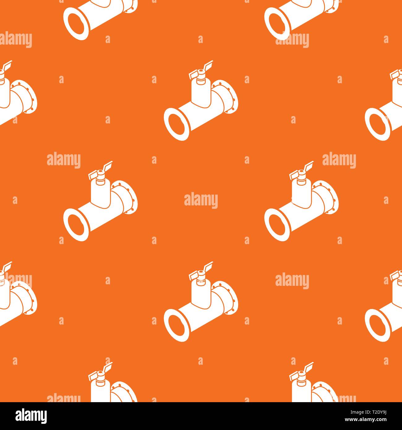 Pipe tap pattern vector orange Stock Vector Image & Art Alamy