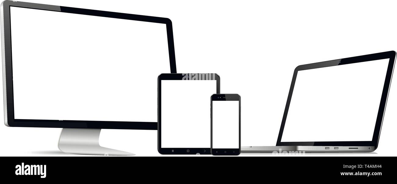 Modern devices isolated. Vector Stock Vector Image & Art Alamy