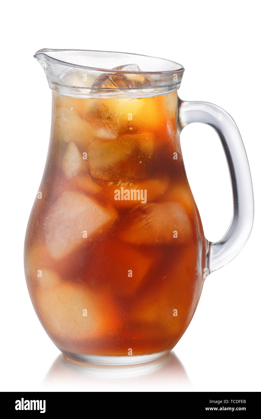 Iced Tea Pitcher or Jug, isolated Stock Photo Alamy