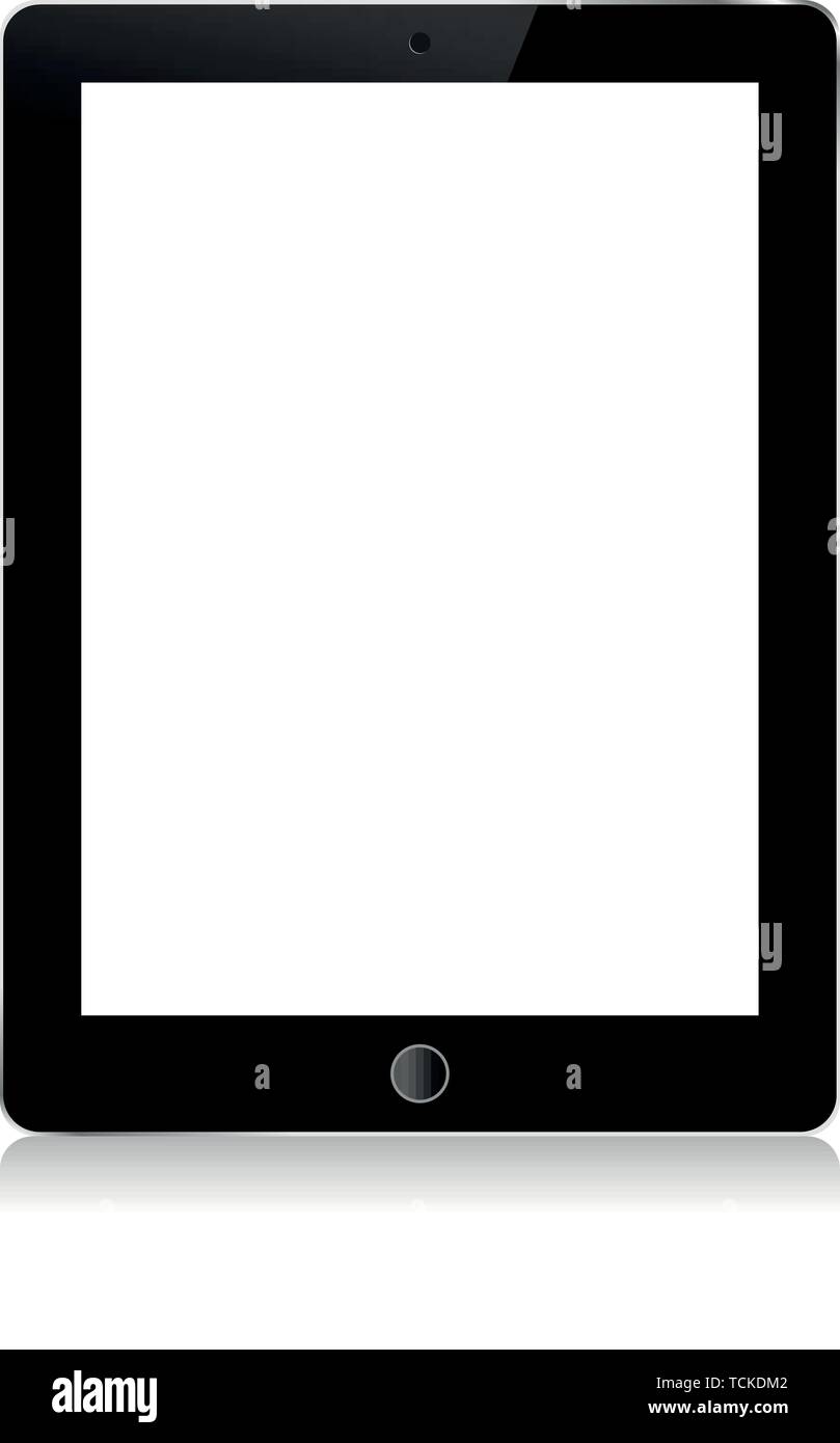 Digital Tablet with blank white screen Stock Vector Image & Art Alamy