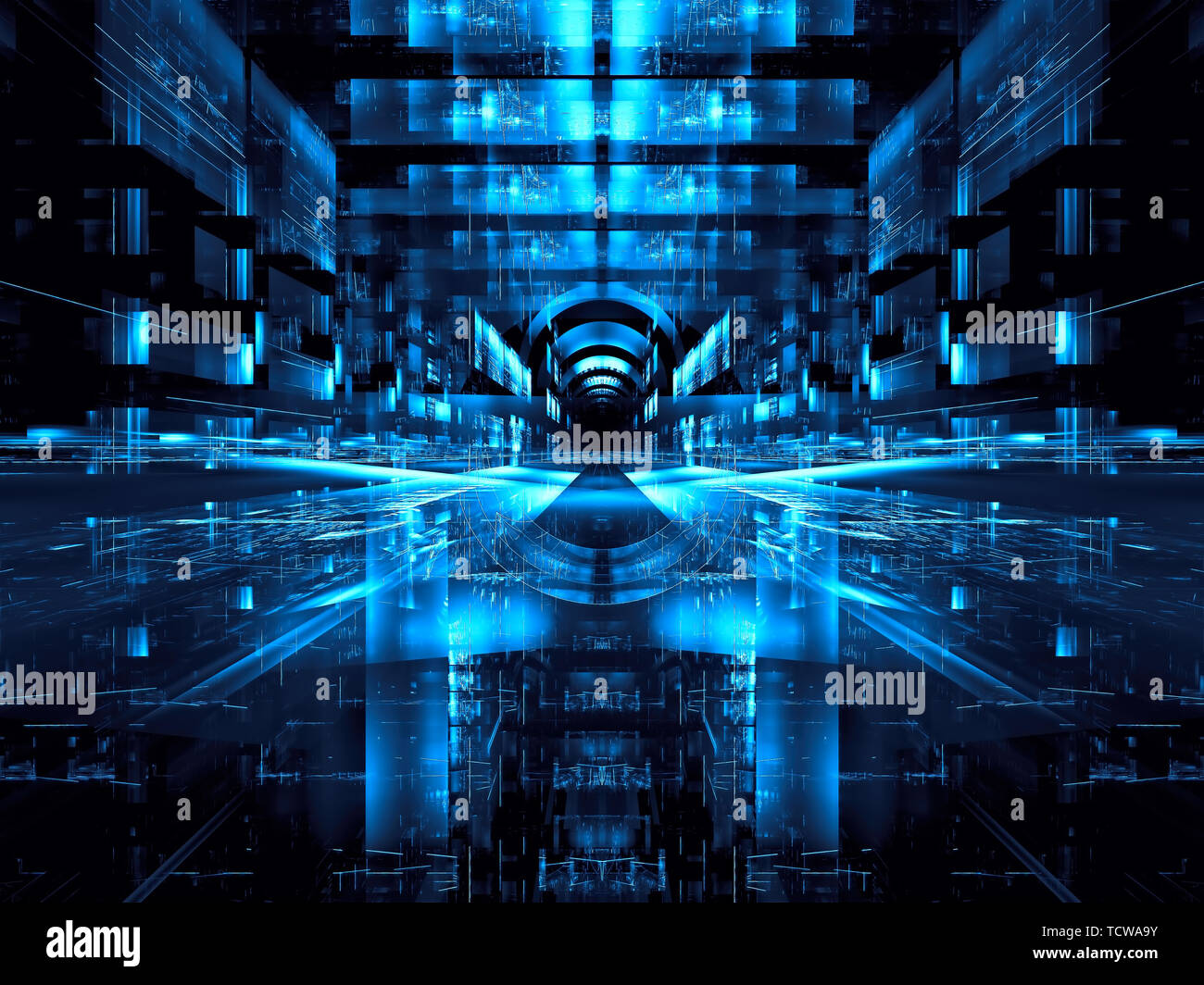 Virtual reality background abstract digitally generated image Stock