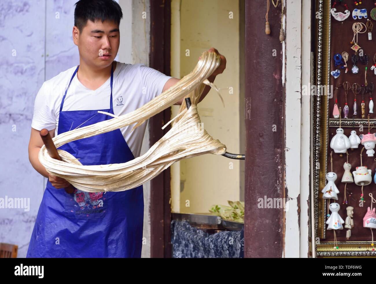 Street food processing Stock Photo Alamy