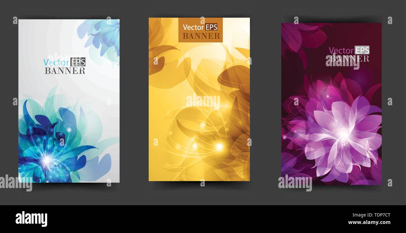 Flower vector background brochure template Stock Vector Image & Art Alamy