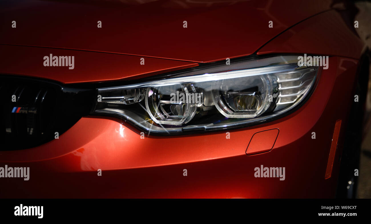 Bmw m4 red cars hi-res stock photography and images - Alamy