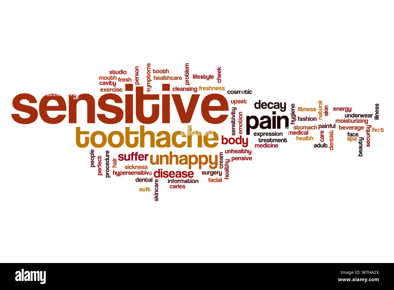Sensitive word cloud concept Stock Photo Alamy