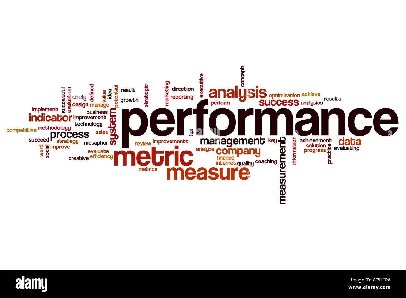 Performance word cloud concept Stock Photo Alamy