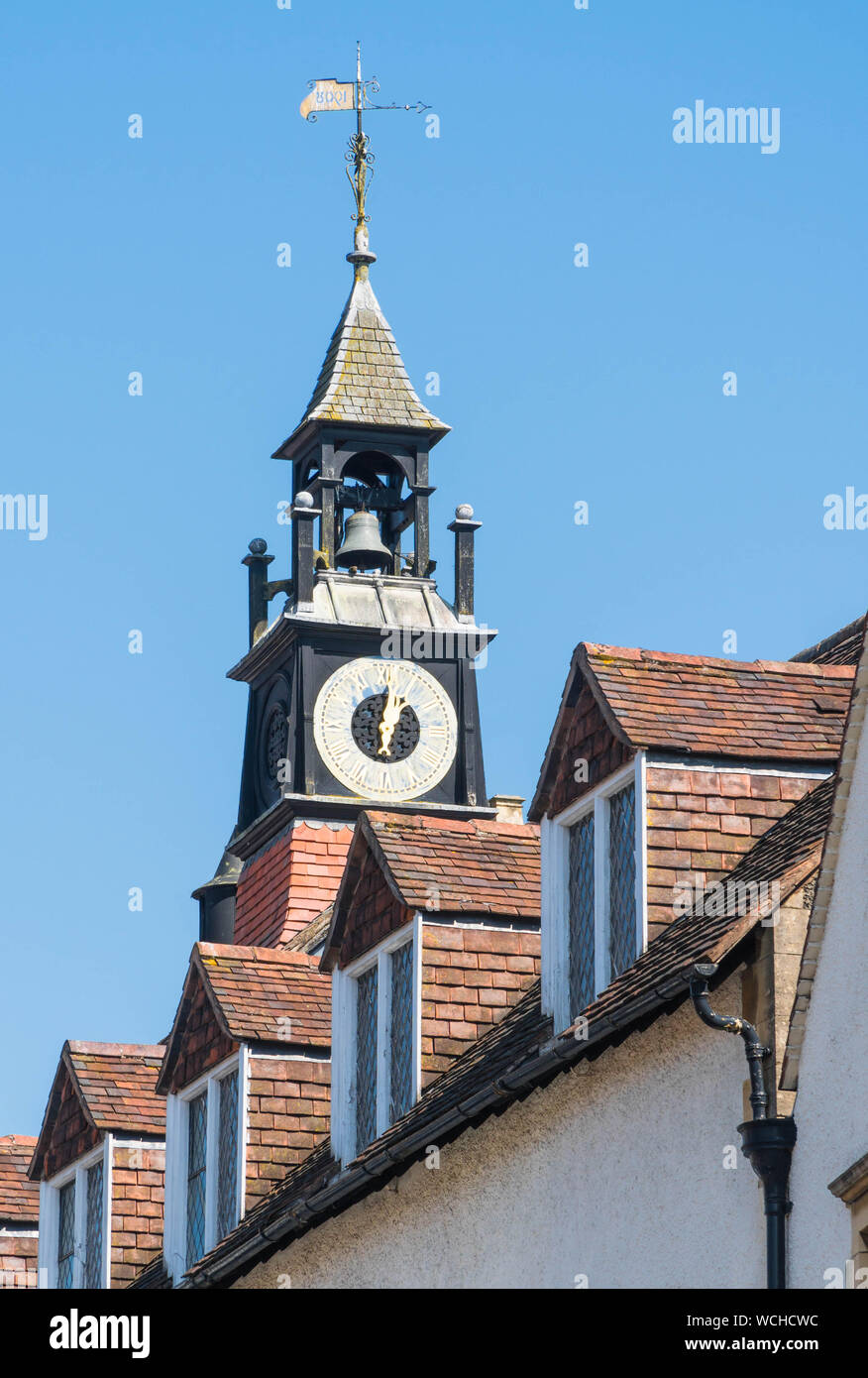 Bell tower clock weather vane hires stock photography and images Alamy