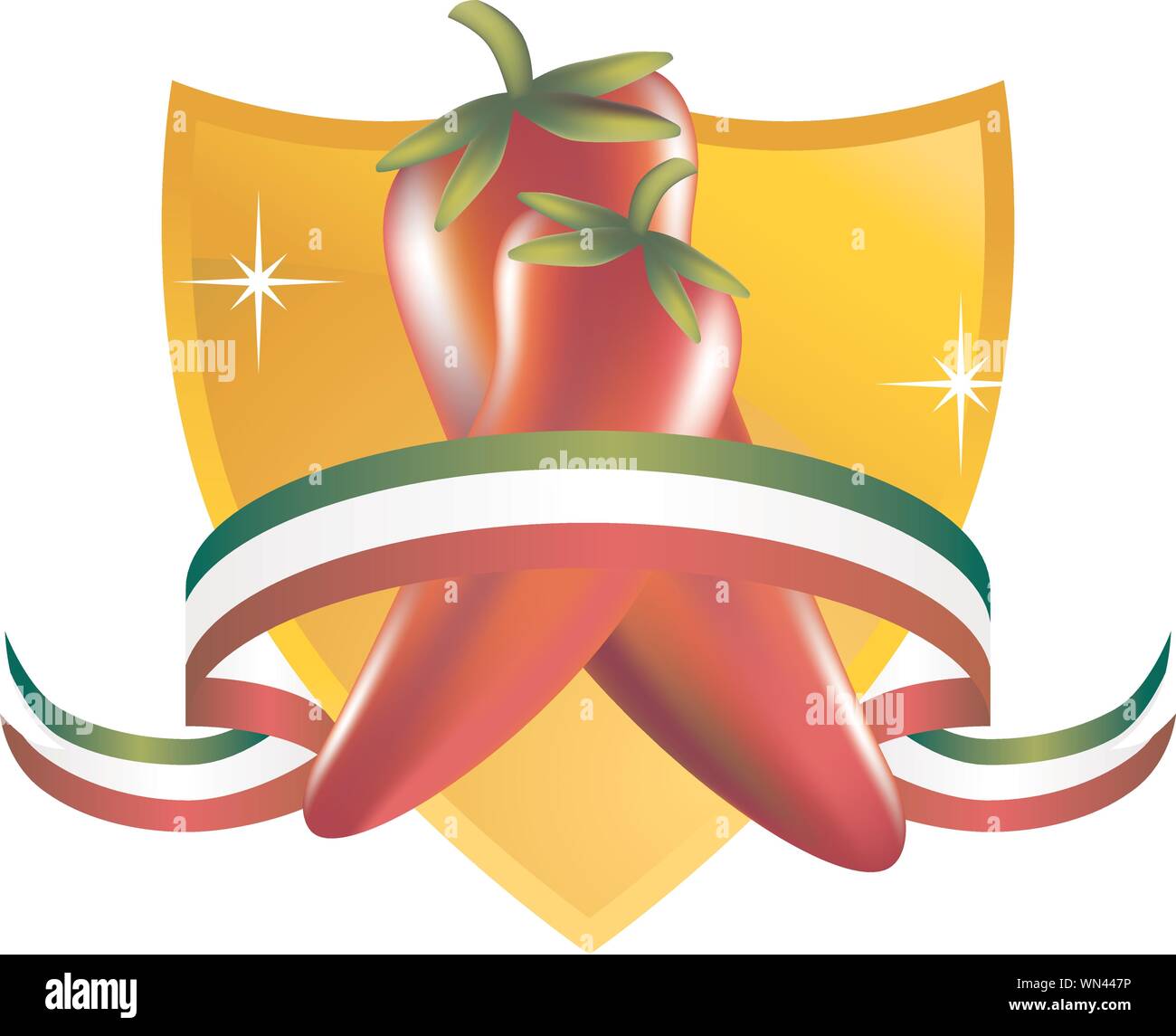 Gold chili pepper Stock Vector Images Alamy