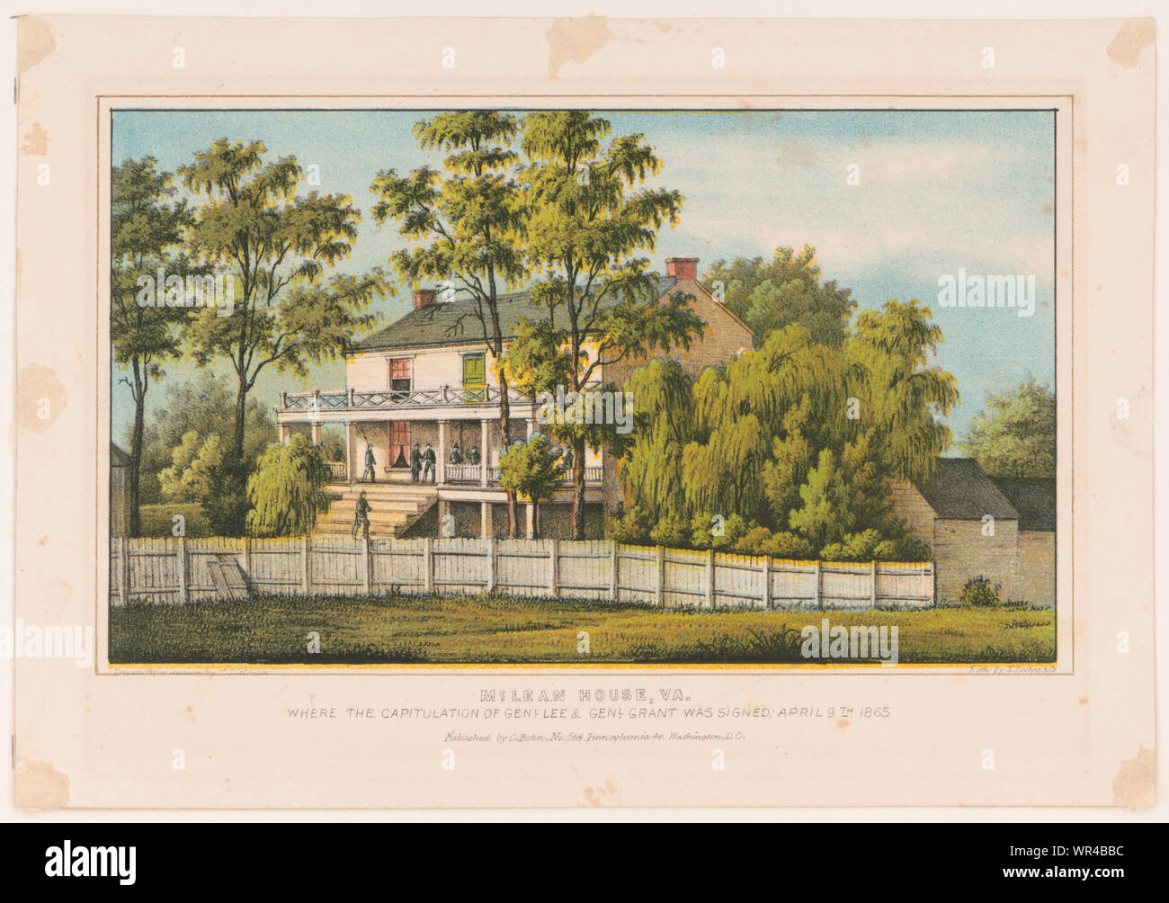 McLean House, Va Stock Photo Alamy